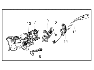 2020 Ram 3500 Steering Column - 68470761AA