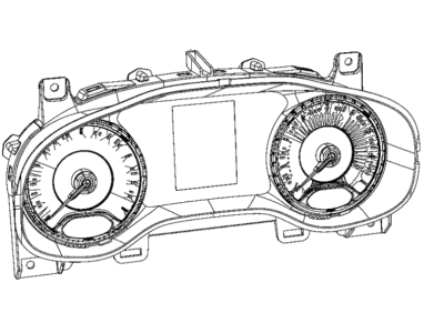 2019 Jeep Compass Instrument Cluster - 6RX37DX9AC