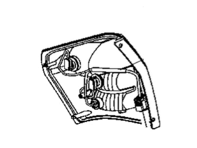 Mopar 4805966AB Lamp-Tail Stop Turn