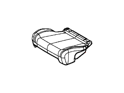 Mopar 5RV14DX9AB Rear Seat Cushion 2Nd Row Cover