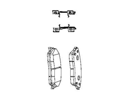 Mopar BHKH5765 Front Disc Brake Contains Pads And Slippers Pad Kit