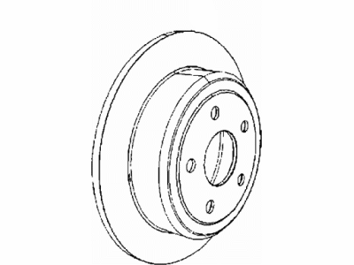 Jeep Wrangler Brake Disc - 68249592AC