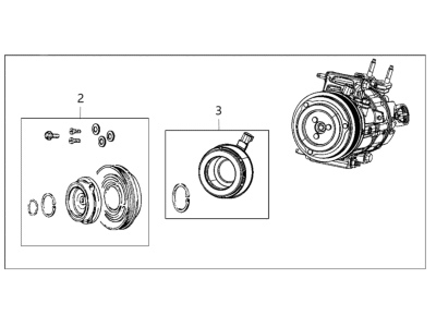 2023 Jeep Gladiator A/C Compressor - 68289890AB