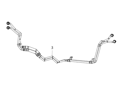 Jeep Wrangler Transmission Oil Cooler Hose - 68282492AD