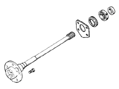 Mopar 83504961 Axle Shaft Rear Left