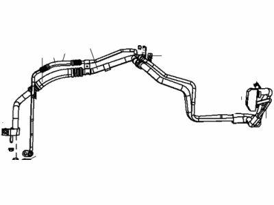 Mopar 68154352AA Line-Auxiliary A/C Suction & LIQ