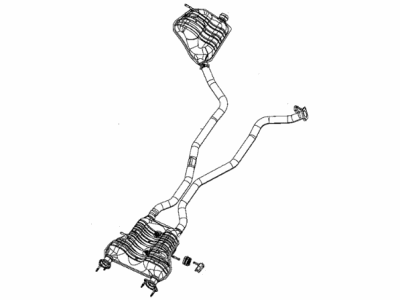 Jeep Grand Cherokee Muffler - 68276648AC