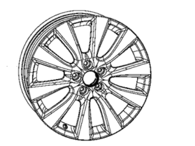 2016 Jeep Cherokee Spare Wheel - 5ZV01AAAAA