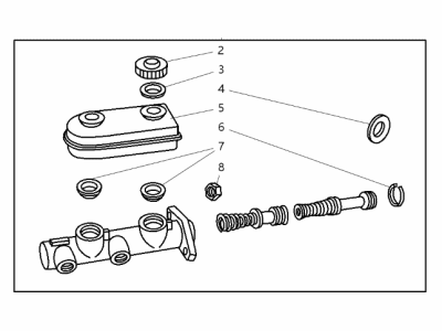 Mopar V1109830AB Brake Mastr Cylinder