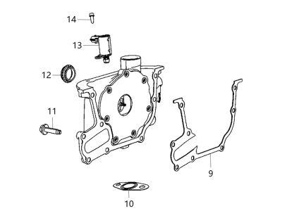 Jeep Cherokee Oil Pump - 68423112AA