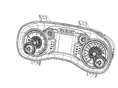 2020 Ram 1500 Speedometer - 68434838AD