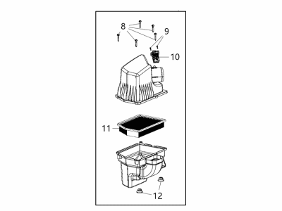 Jeep Cherokee Air Filter Box - 68228247AA