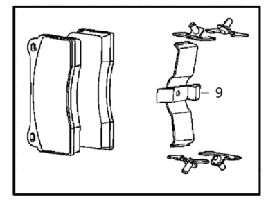 Mopar 68283275AA Disc Brake Pad Set Front