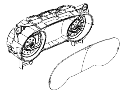 Jeep Wrangler Speedometer - 68492410AA