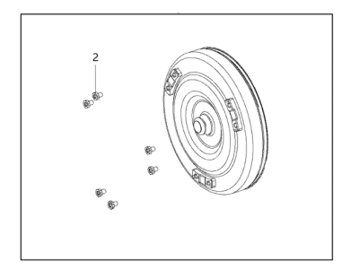 2017 Jeep Cherokee Torque Converter - RL225775AB