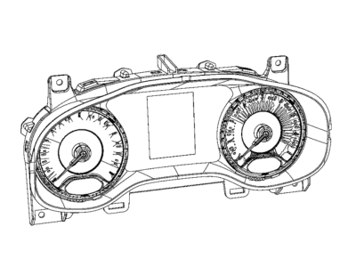 2019 Jeep Renegade Speedometer - 6VX83KXHAA