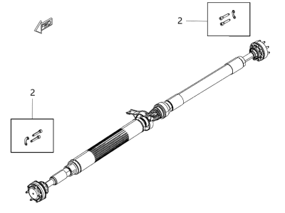 2020 Dodge Charger Drive Shaft - 68428040AA