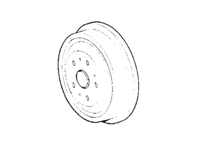 1993 Jeep Grand Cherokee Brake Drum - V5027502AA