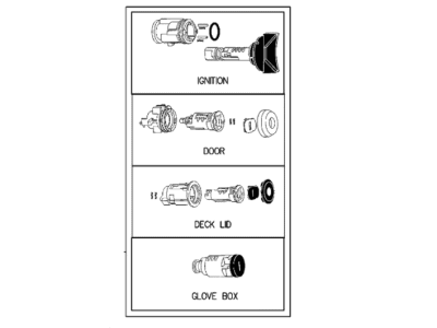 1998 Chrysler Sebring Door Lock - 4883107