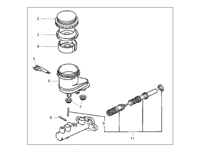 Dodge Stratus Brake Master Cylinder - V1105432AA
