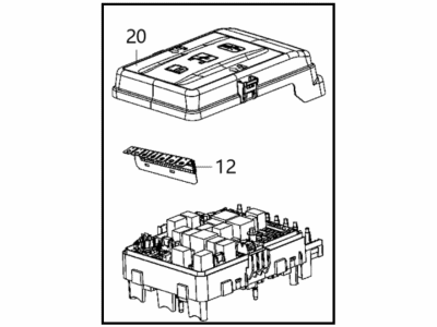 2021 Ram 1500 Relay Block - 68467637AA