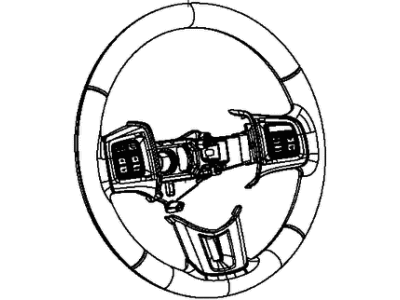 Dodge Steering Wheel - 6NA69DX9AA