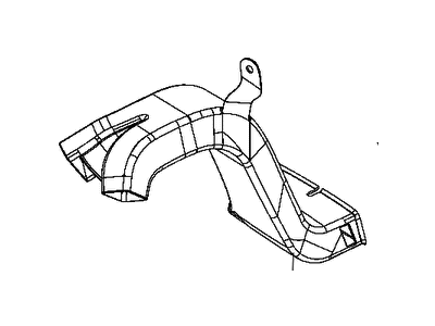 Mopar 68148965AA Duct-Floor