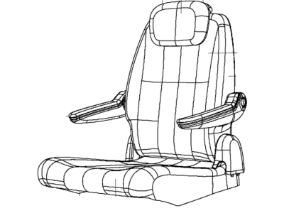 Mopar 5YC01BD1AA Rear Seat Cushion Cover