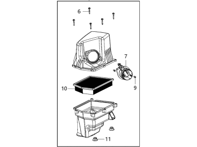 Jeep Cherokee Air Filter Box - 68240300AB