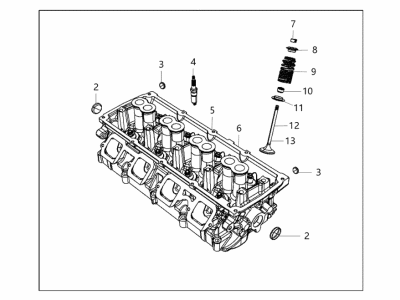 Ram Cylinder Head - 68280502AE