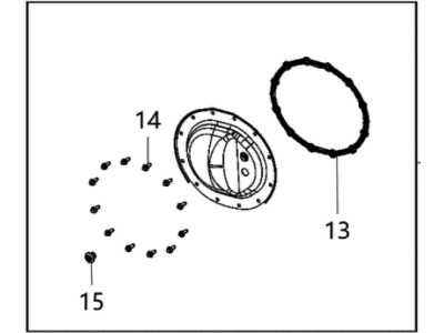 Ram 2500 Differential Cover - 68216206AB
