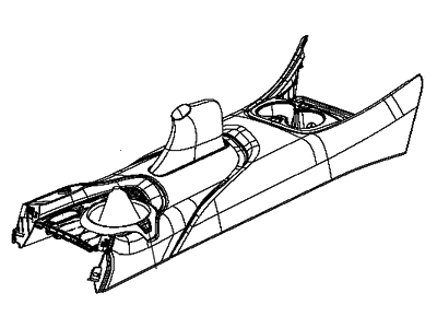 Mopar 5NH74DX9AA Base-Floor Console