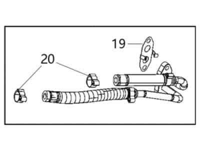 Mopar 68487030AA Tube-Turbo Water Return