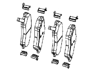 Jeep Cherokee Brake Pad - 68518750AA