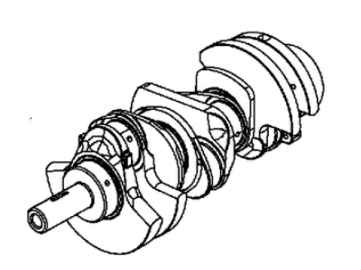 2018 Jeep Wrangler Crankshaft - 4893950AB