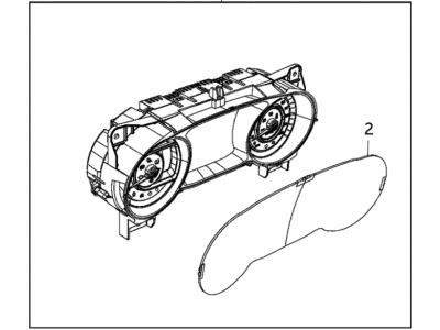 2018 Jeep Wrangler Speedometer - 68233874AI