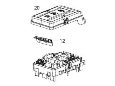 2020 Ram 1500 Fuse Box - 68430150AA