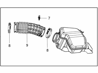 Chrysler Pacifica Air Intake Coupling - 68235293AF