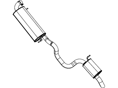 2013 Chrysler Town & Country Exhaust Pipe - 68040540AE