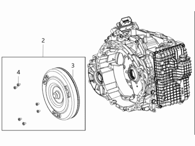 Mopar 68428708AA TRANSMISS-With Torque Converter