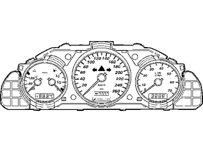2008 Chrysler Crossfire Speedometer - 5143647AA