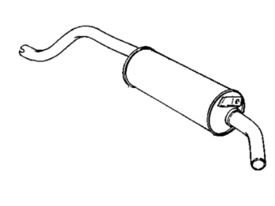 Mopar E0022450 Pipe, Tail W/Muffler