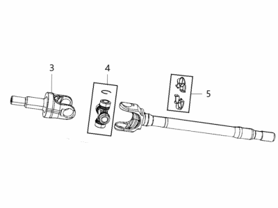 Mopar 68397156AA Axle Shaft