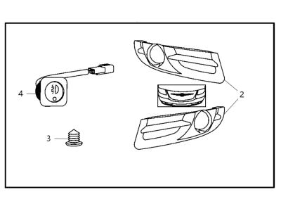 Mopar 82209338 Light Kit-Fog