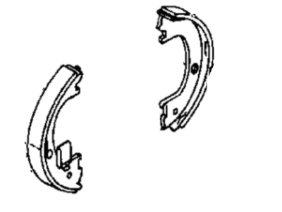 2001 Chrysler Sebring Parking Brake Shoe - BHKP7300