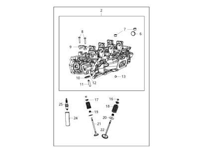 2014 Dodge Challenger Cylinder Head - R3602014AA