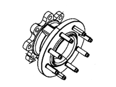 2001 Dodge Ram 2500 Wheel Hub - 5015456AA