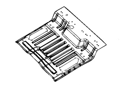 Mopar 68276318AD Pan-Rear Floor