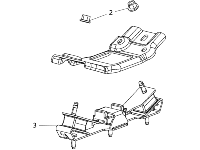 Mopar 68090653AC ISOLATOR-Transmission Mount