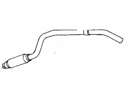 Mopar 4301944 Pipe, Tail W/Resonator